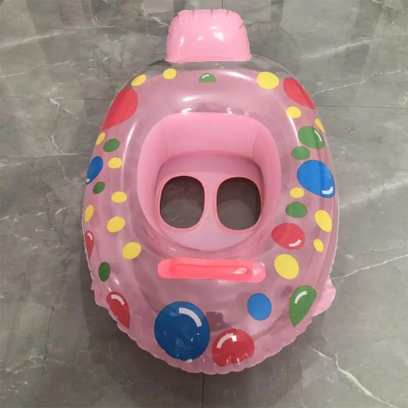 Детское плавательное кольцо с мультяшным принтом безопасный надувной шейный