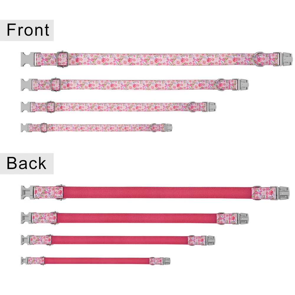 Нейлоновый персонализированный ошейник для собак с индивидуальной гравировкой