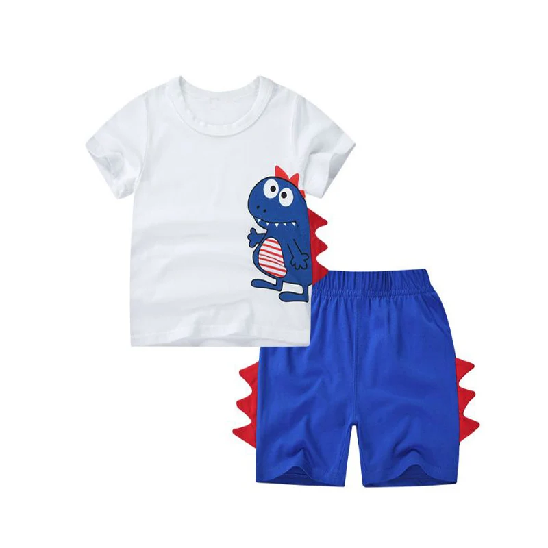 2 шт. хлопковая футболка и шорты для мальчиков девочек|Комплекты одежды девочек| |