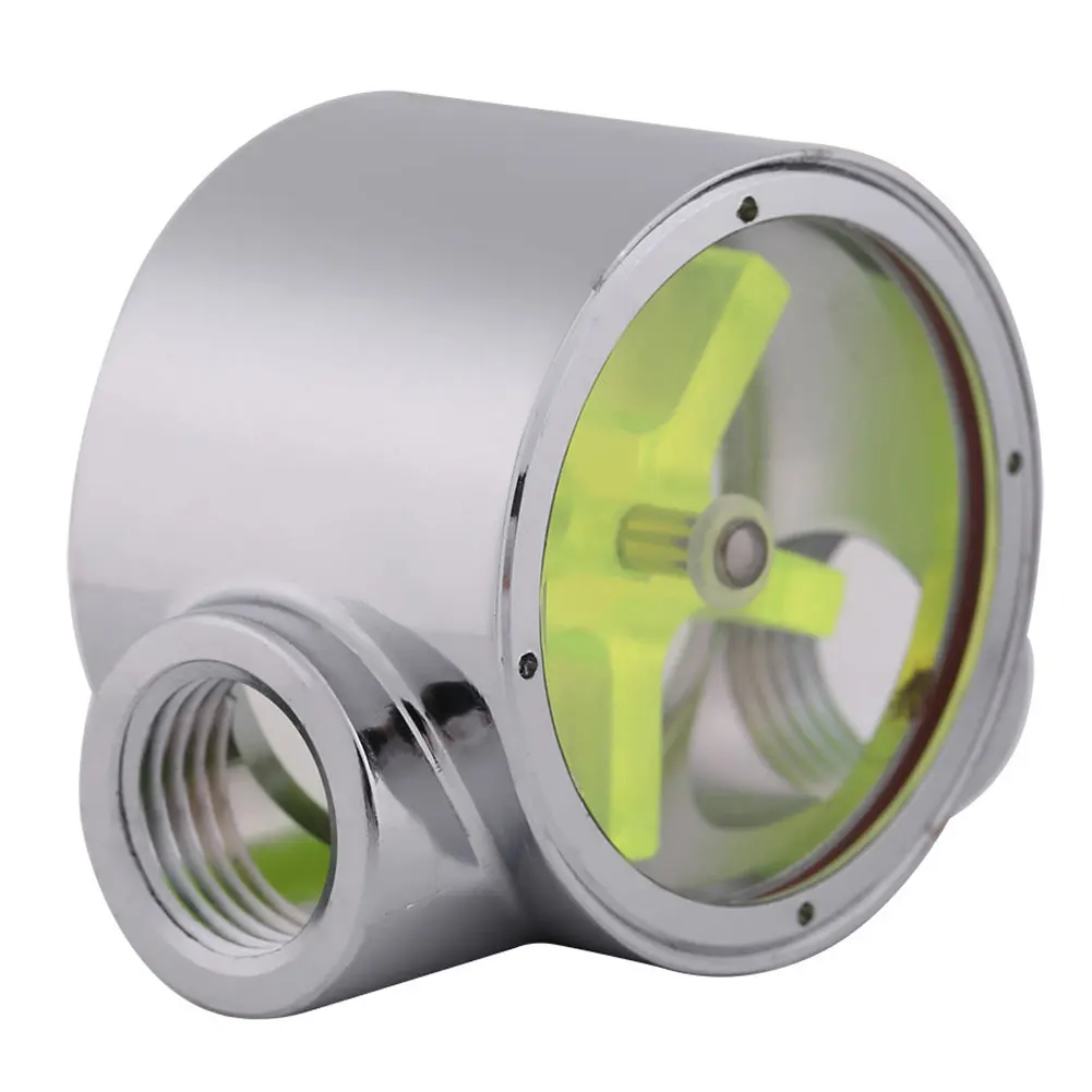 

Water Flow Meter Computer Cooling Water Flow Indicator G1/4 5-Leaves Impeller Metal Water Flow Meter For PC Water Cooling System