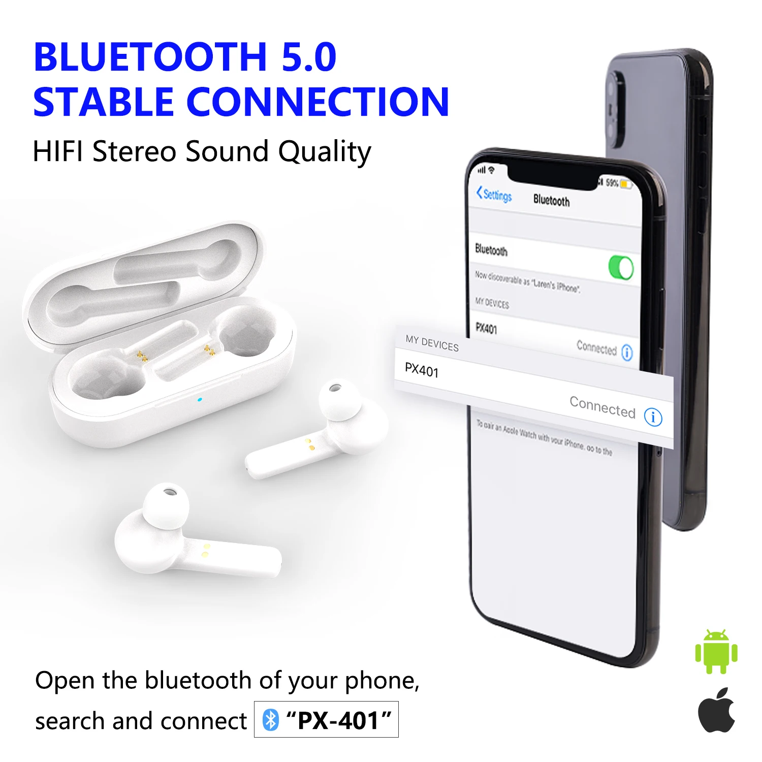 

Bluetooth Hearing Aids Rechargeable Smart Touch Ear Sound Amplifier Audifono Device For Elderly Deafness Severe Loss Hearing Aid
