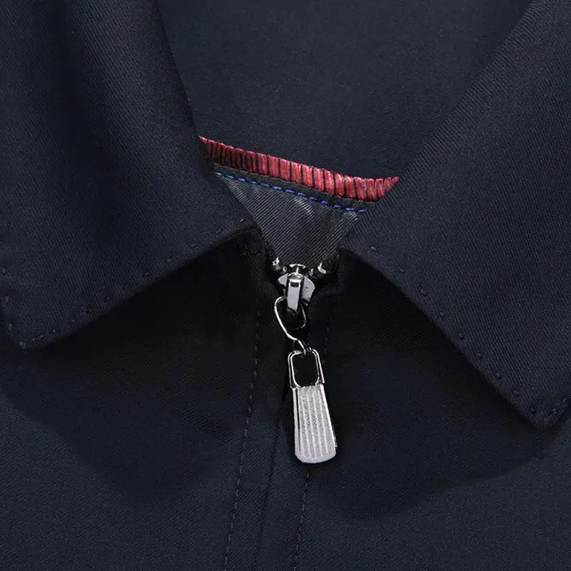 

Casual spring and autumn jacket men's father coat flip collar middle-aged super size men's wear fattening fat man