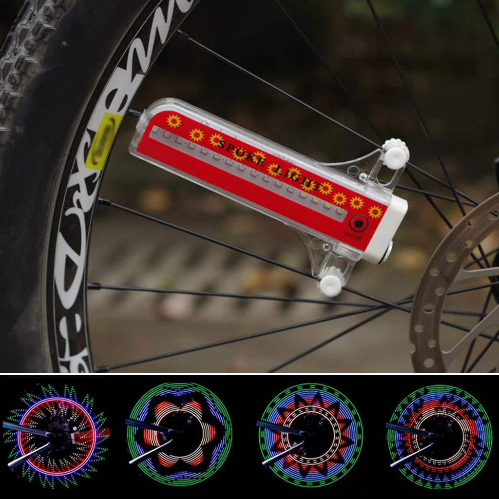 

Bike Bicycle 32 LED 32 Patterns Wheel Light Colorful Super Cool Spoke Light