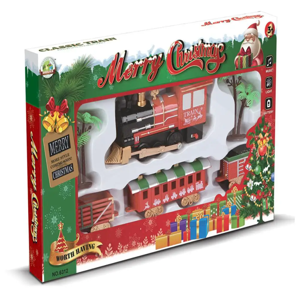 1 комплект Рождество электрический трек поезд классический рельс автомобильное