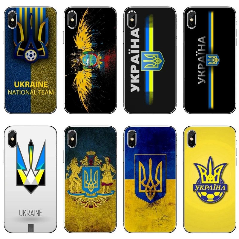 Прозрачный чехол с украинским флагом для iPhone 11 pro XR X XS Max 8 7 6s plus SE 5s 5c iPod Touch 5 6 |