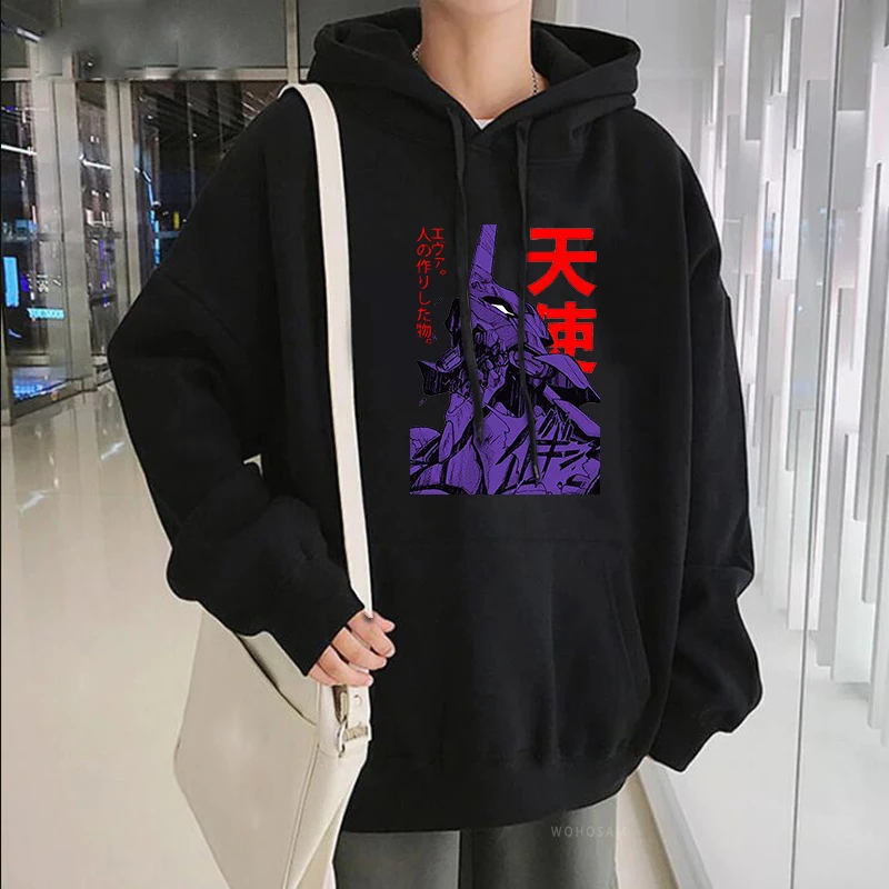 

Funny Japan Anime Eva 01 Evangelion Hoodies Sweatshirts Men Harajuku Manga Costume Male Hip Hop Streetwear Korean Fashion Hoodie