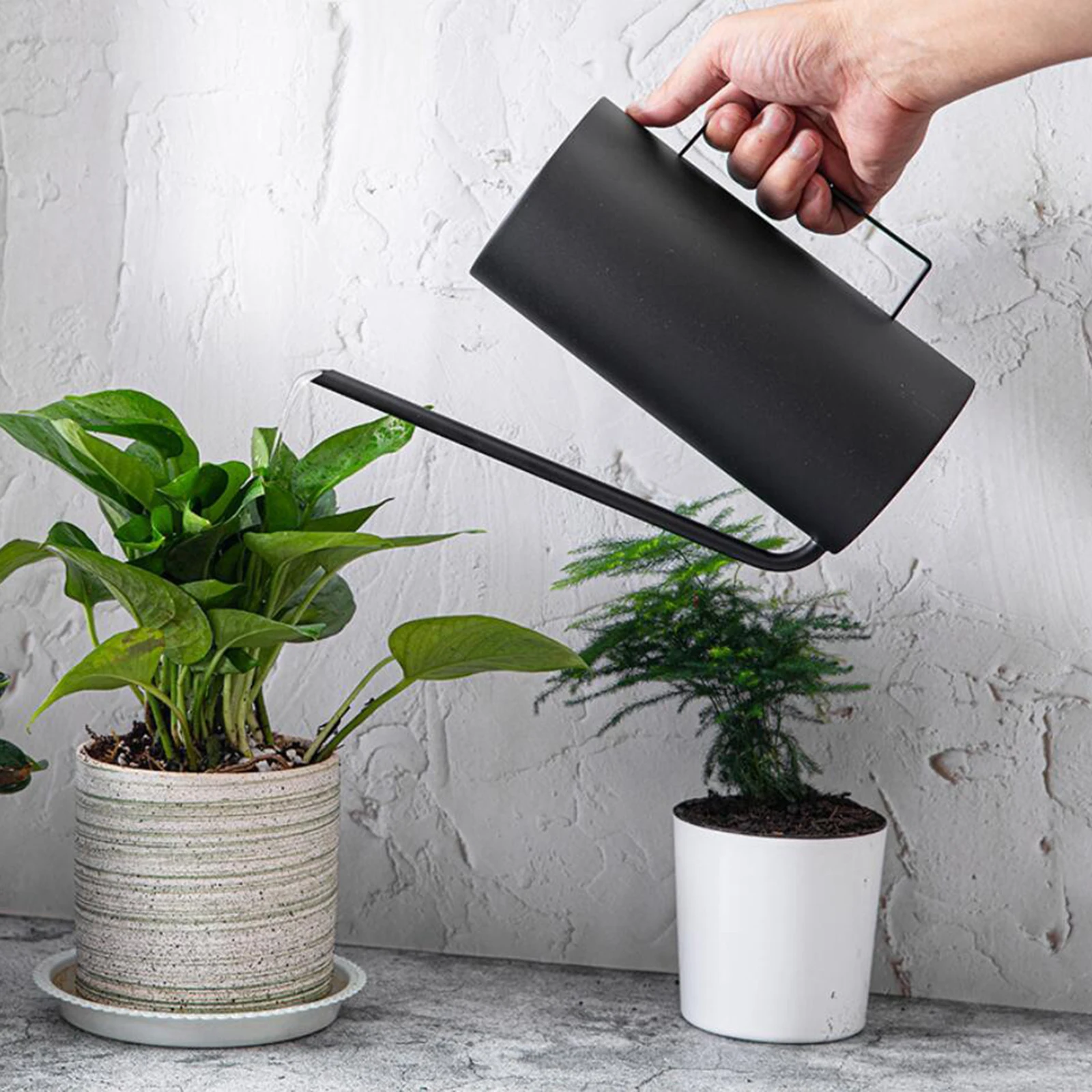 

Stainless Watering Can Long Spout Flower Plant for House Garden Plants