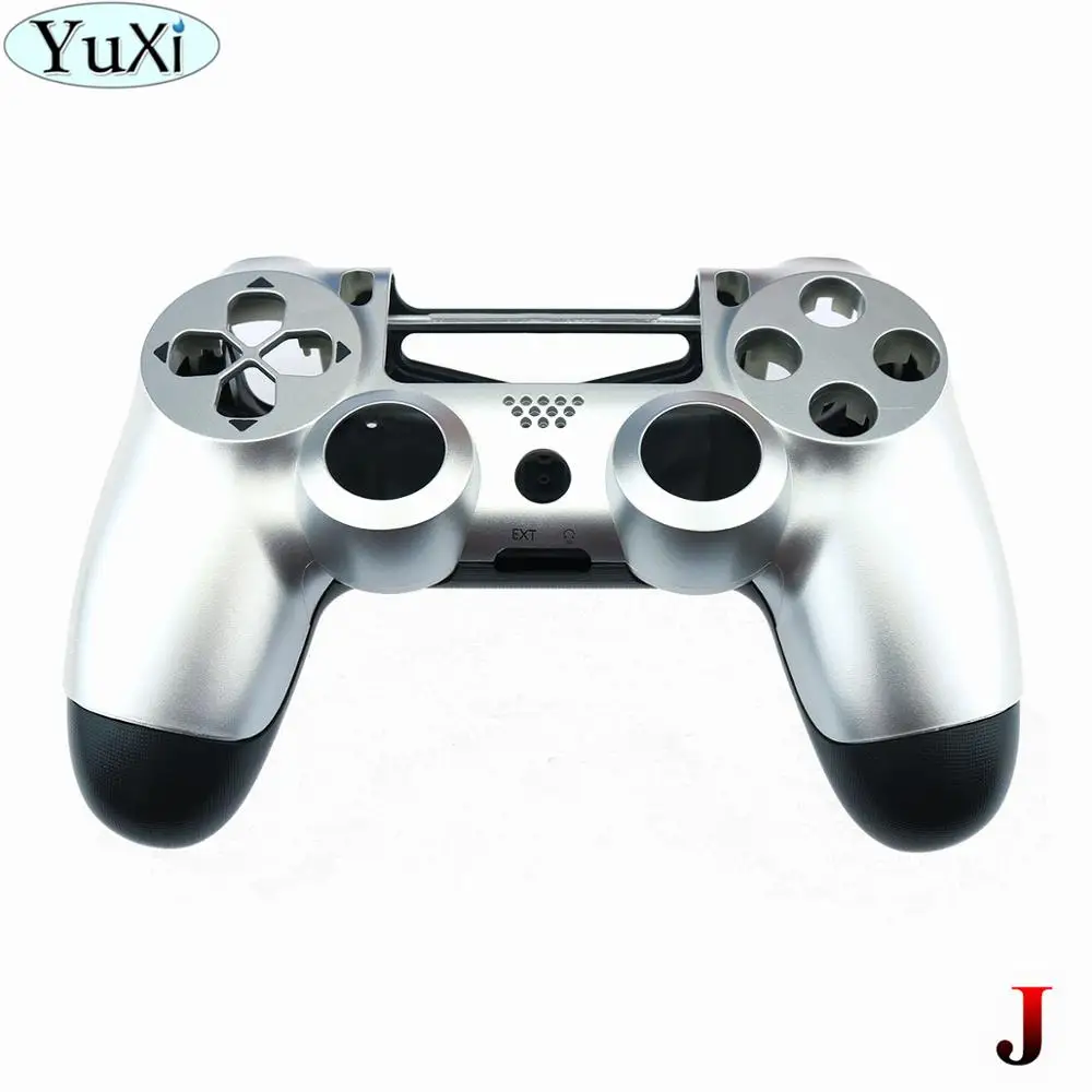 J YuXi для sony для PS4 Pro тонкий контроллер пластик JDS 040 JDM-040 чехол Передняя Задняя крышка корпус с кнопками мод комплект - Цвет: J