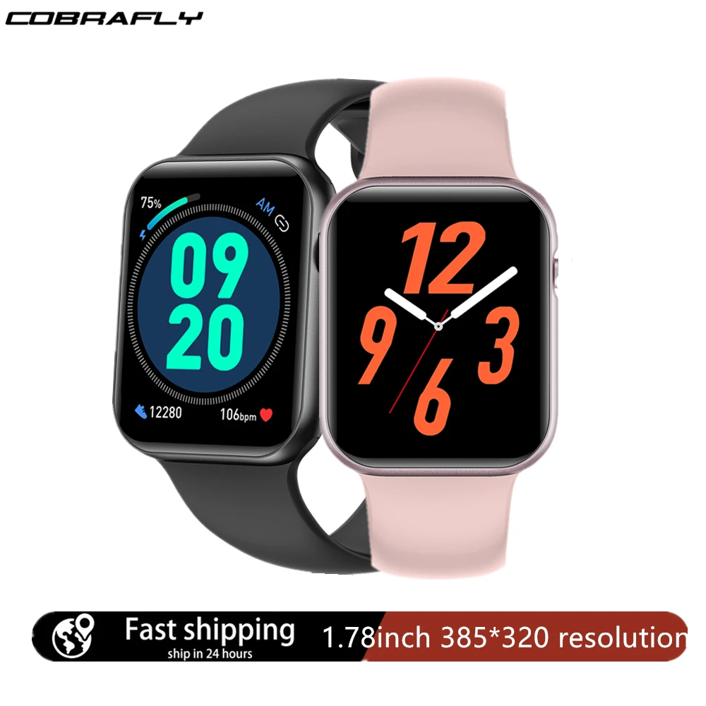 Смарт часы Cobrafly V41 мужские с сенсорным экраном 1 78 дюйма IP68