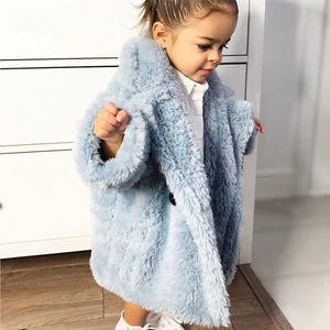 Модная зимняя куртка MudiPanda для маленьких девочек, меховое плотное детское теплое пальто из овечьей шерсти, Детская верхняя одежда, качественная одежда для девочек