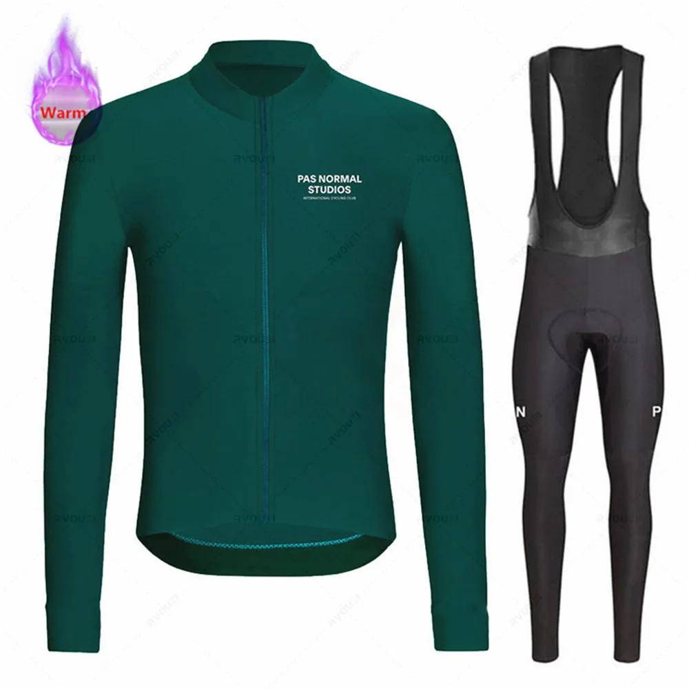 

New 2022 Pns Wielertrui Team Bike Winter Thermische Fleece Lange Mouwen Set Ropa Ciclismo Fiets Triathlon Fietsen Set Bicycle