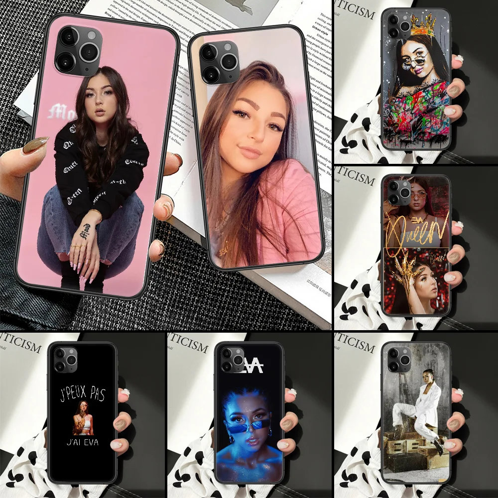 Eva Queen Чехол для iPhone 5 5S SE 2 6 6S 7 8 11 12 Mini Plus X XS XR Pro Max черный 3D чехол TPU Prime Trend Shell Silicone On