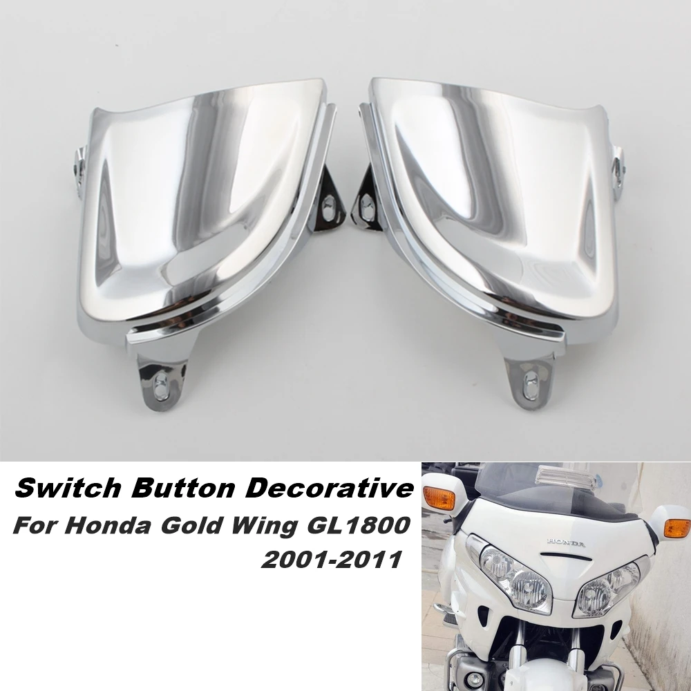 

Хромированная крышка передней фары мотоцикла, декоративные детали для Honda Goldwing Gold Wing GL 1800 2001 2002 2003 2004 2005 2006-2011