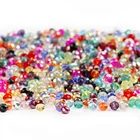 Бусины с австрийскими кристаллами Rondelle HGKLBB, 200 шт., 3 мм, круглые стеклянные бусины-разделители, свободные бусины для изготовления аксессуаров, DIY