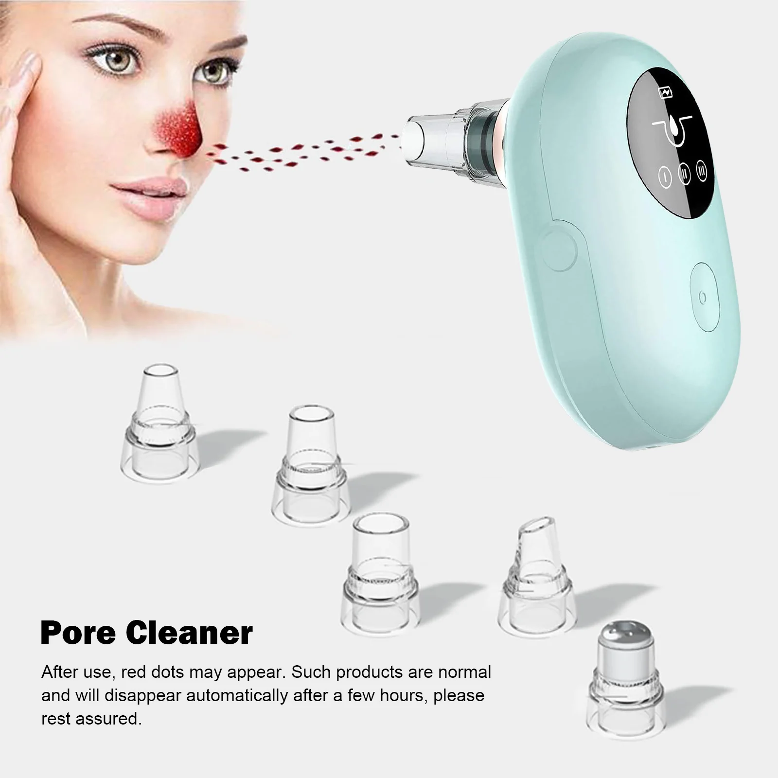 

Electric Blackhead Remover Vacuum Sution Cleaner Acne Pimple Removing Machine Instrument Beauty Skin Cleansing
