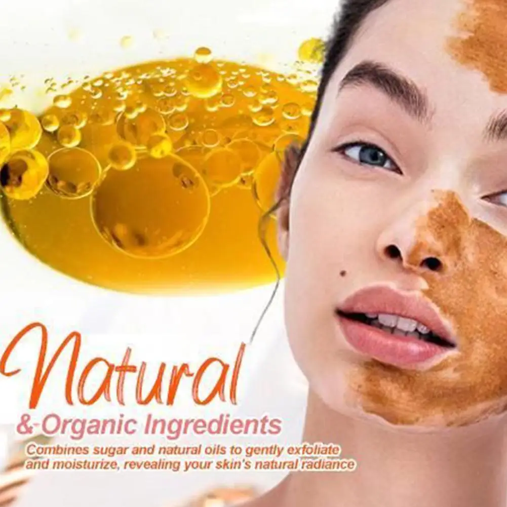 Коричневый сахар Body скраб для лица Отшелушивающий отбеливание и осветление