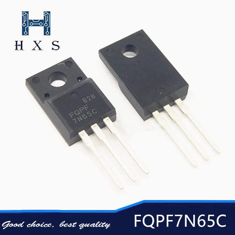 10 шт. FQPF7N65C 7N65 FQPF7N65 220 TO 220F MOS 650V 7A Новый и оригинальный|Импульсный источник питания|