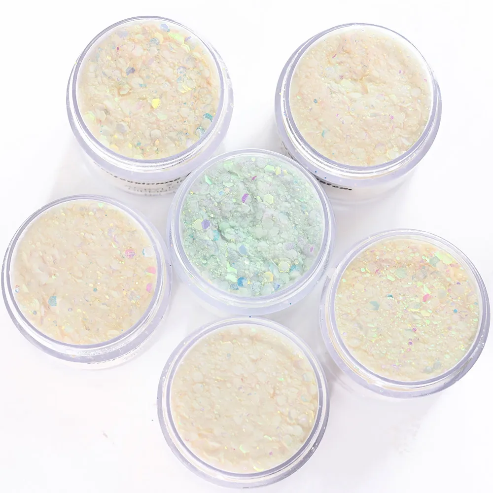 

1Oz Nail Acrylic Powder 9colors Chameleon 28g Nails Art Chunky Glitters Design Decorations 1bottle Carving Crystal Powders# F&D