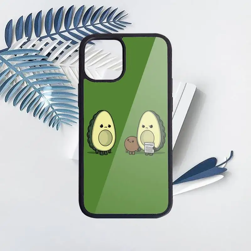 

Fruit Avocado funny lovely Phone Case for iPhone 11 12 pro XS MAX 8 7 6 6S Plus X 5S SE 2020 XR Hard PC