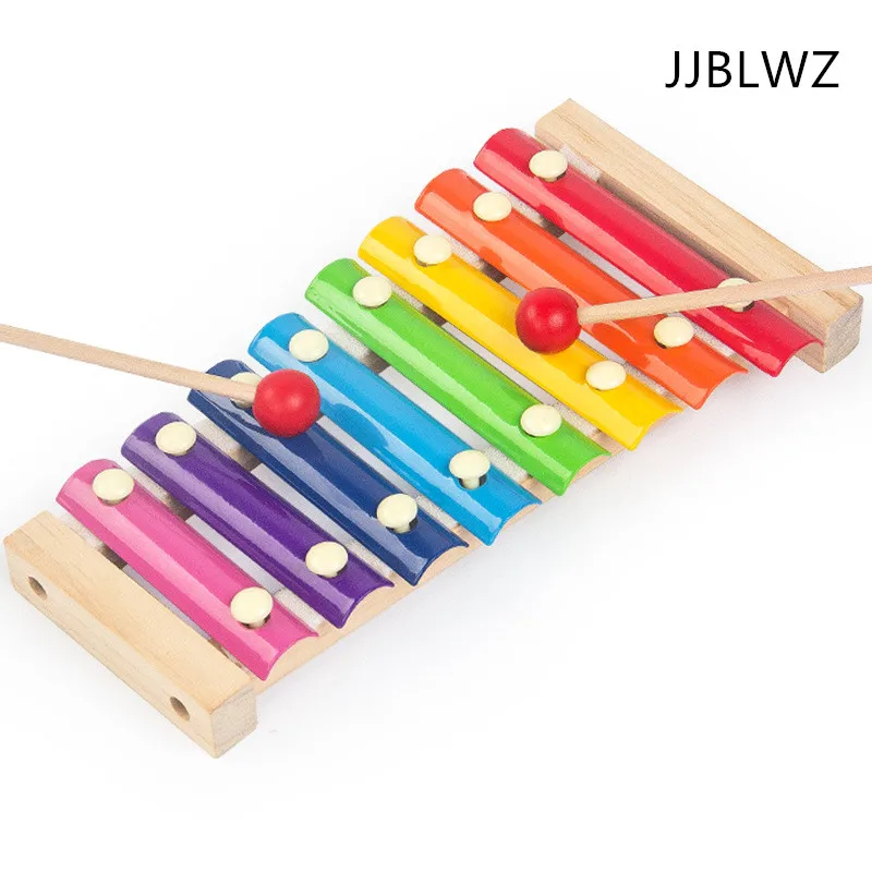 Новые деревянные детские игрушки Перкуссия 8 ксилофон раннего детства