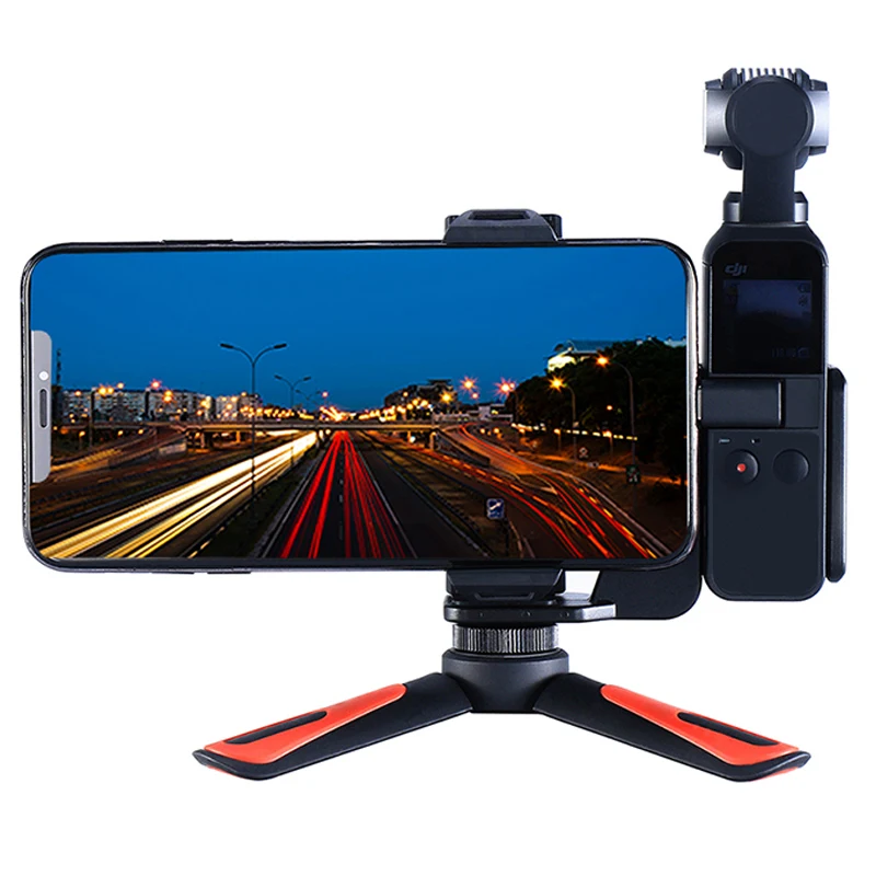 ulanzi mini portable tripod for dji osmo pocket camera handle grip phone mount clip holder bracket desktop tripod accessories free global shipping