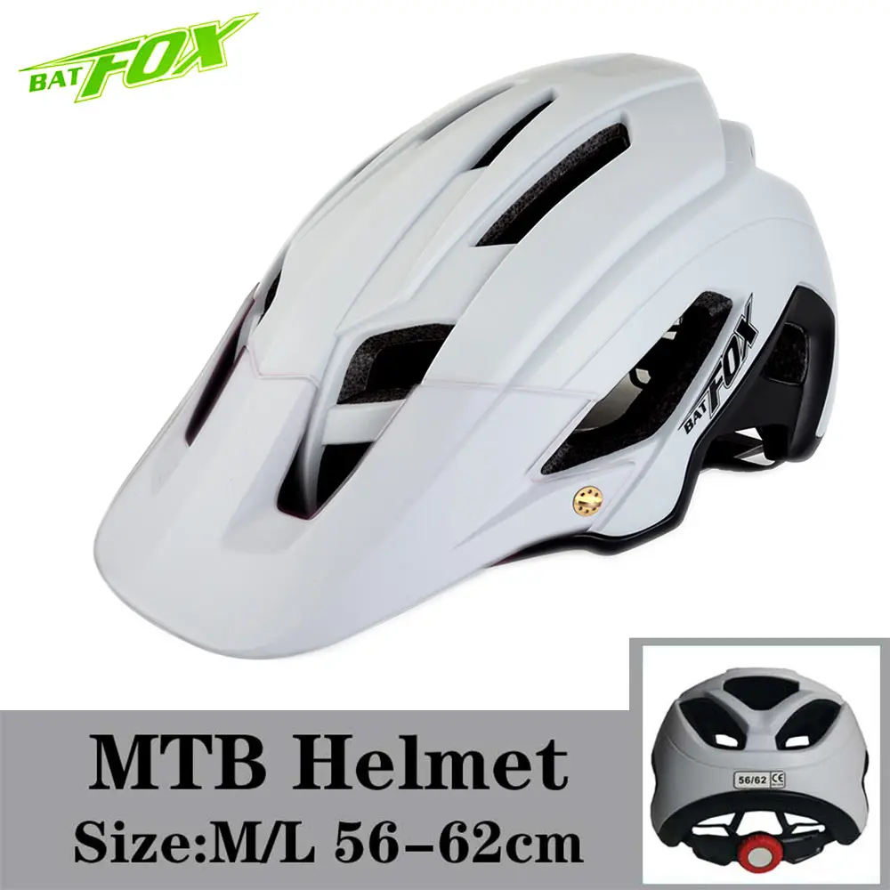 F692-White-White BATFOX велосипедный шлем MTB велосипедный шлем для мужчин Сверхлегкий дышащий шоссейный велосипед горный велосипедный шлем для женщин Casco Ciclismo - Цвет: F692-White-White