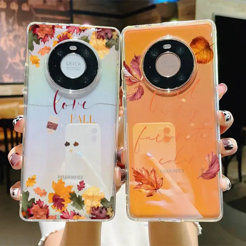 

Autumn Falling Leaves Maples Phone Case For Huawei P 20 30 40 pro lite Psmart2019 Honor 8 10 20 Y5 6 2019 Nova3E