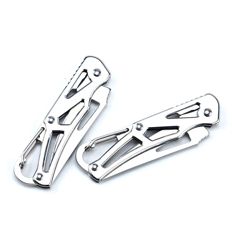 

Outdoor Multifunctional Keychain Folding Knife Portable Stainless Steel Pocket Knife Camping Household Fruit Knife