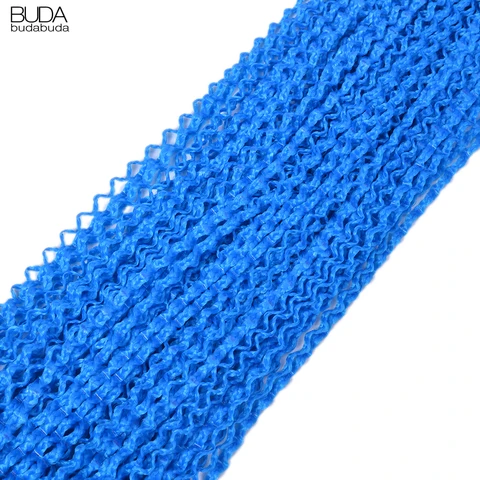 Волосы женские Budabuda, длинные волнистые, синтетические, вязаные крючком, 28 дюймов