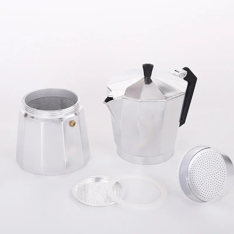 Итальянская изысканная и прочная Кофеварка из алюминиевого сплава мокко 10 углов