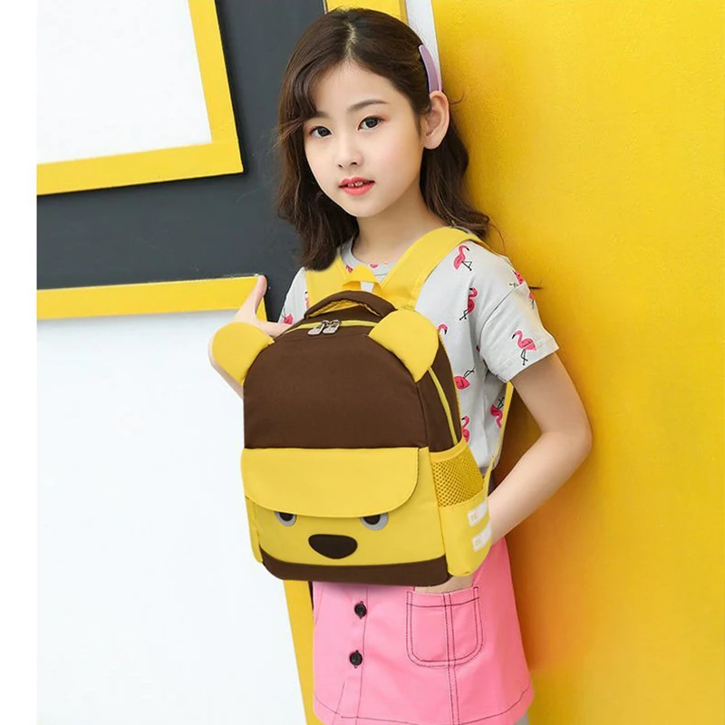 Милый детский школьный рюкзак с мультипликационным рисунком водонепроницаемый