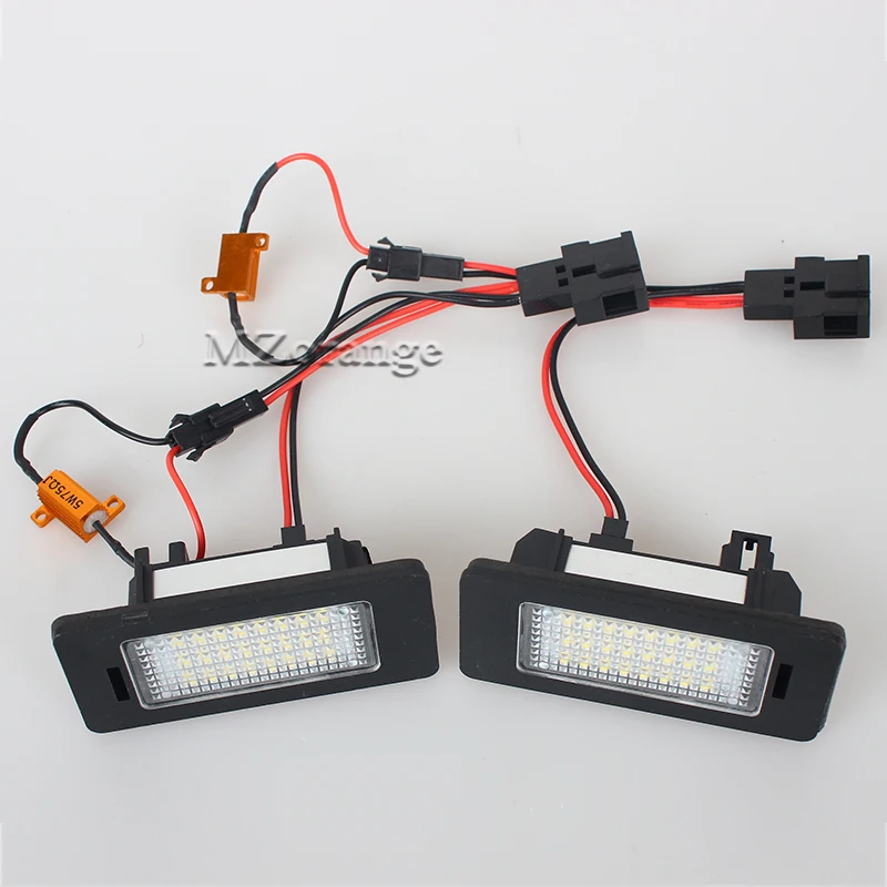 

Светодиодный номер номерного знака светильник 24-SMD для SKODA Octavia 3 для Rapid For Yeti для Fabia для Superb B6 задний фонарь Авто