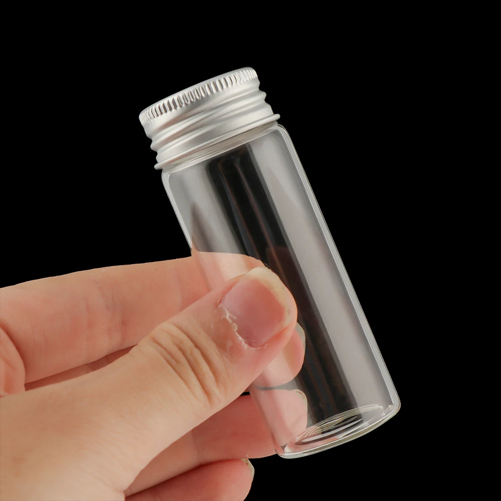 5 шт. Мини стеклянные бутылки алюминиевая крышка пустые для косметического крема