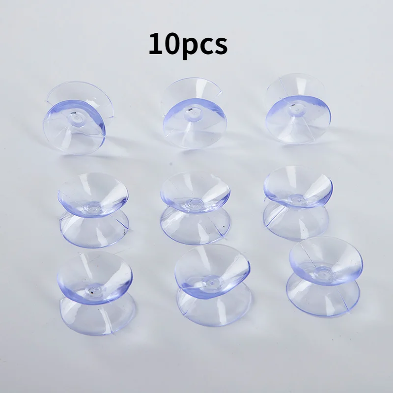 10Pcs/lot Pvc Double Sided Suction Cup - Sucker Pads For Glass, Plastic Suction Cup Plastic Small Suction Cup Without Trace 20mm