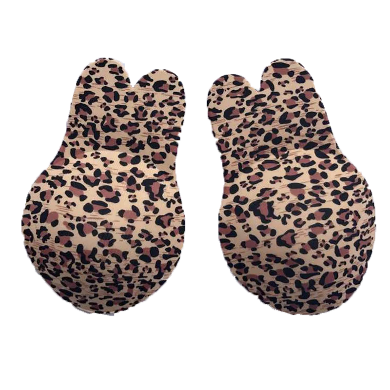 

Lingerie Silicone Nipple Cover Stickers Rabbit Bra Push Up Women Self Adhesive Invisible Strapless Blackless lette