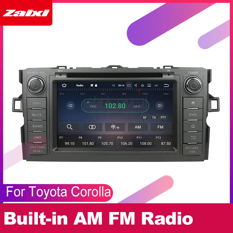Мультимедийная система для Toyota Corolla E150 автомобильный DVD плеер GPS BT 2006 2007 2008 2009 2010 2011