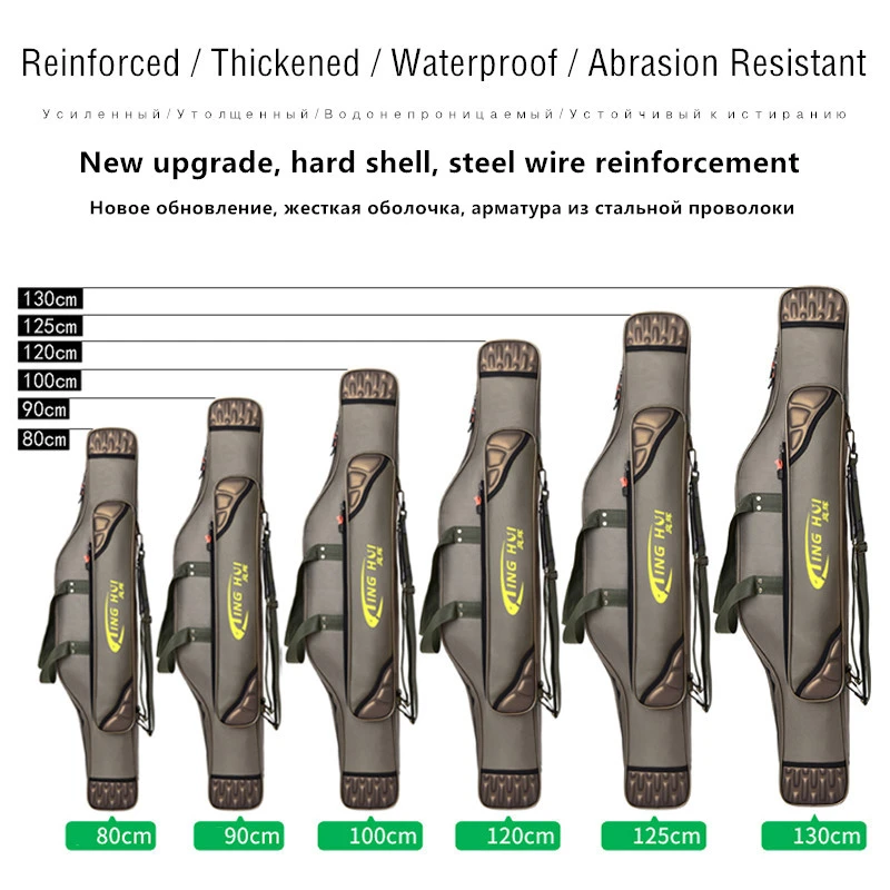 Новый рыболовный рюкзак Водонепроницаемый жесткий чехол удочка для удочки