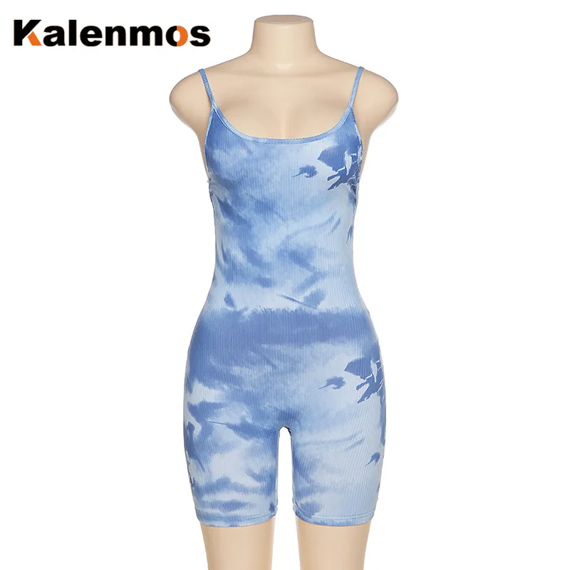 

KALENMOS Camisole Women Summer Ropa Backless Romper Sleeveless Playsuit Ropa De Mujer Bandage Playsuit Rompers Skinny Streetwear