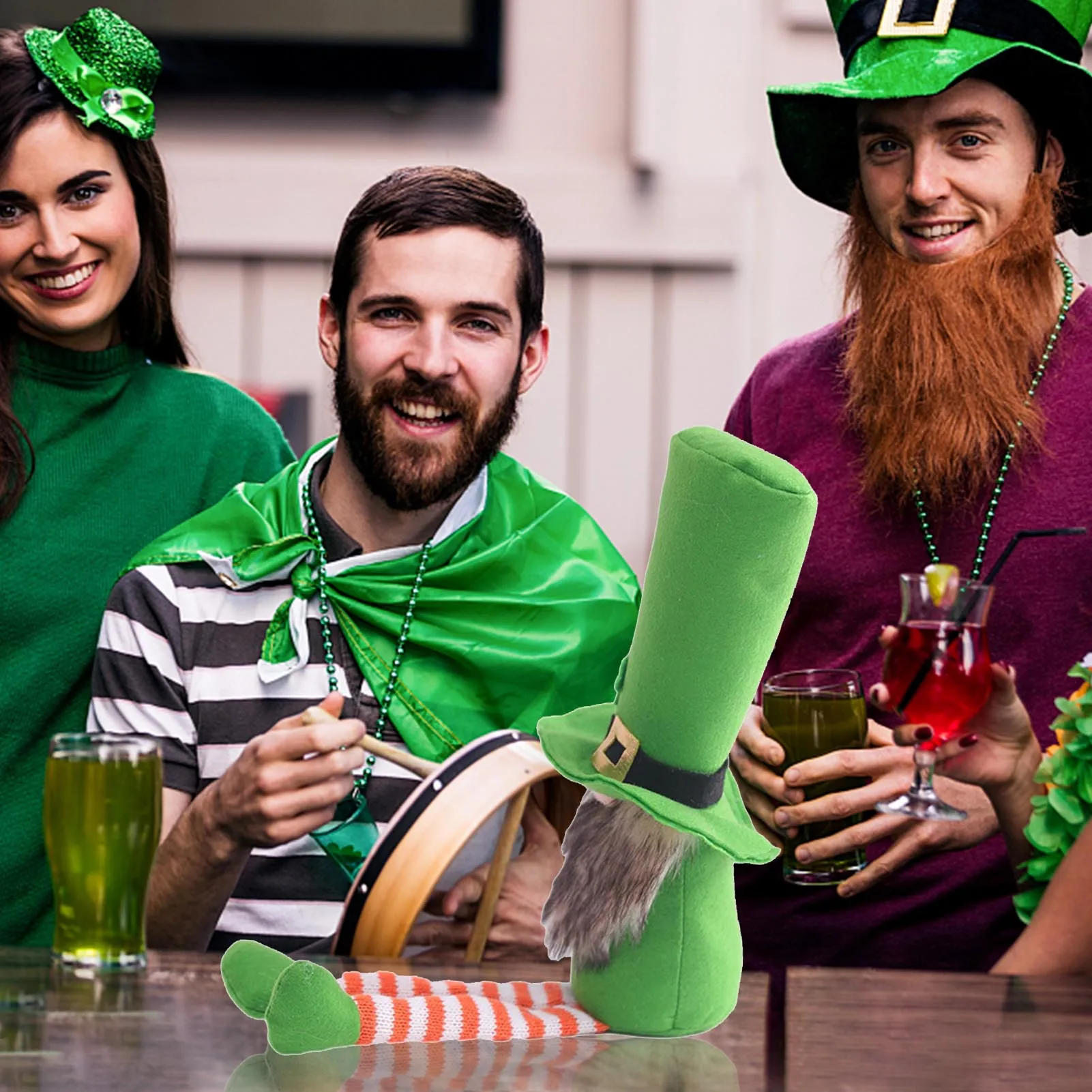 День Святого Патрика гном Безликий куклы ирландское плюшевое украшение вечерние