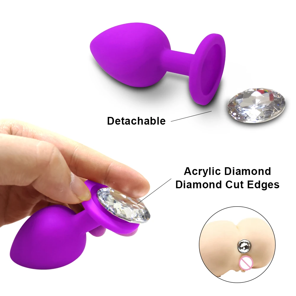 Anal Butt Plug Soft Silicone Prostate Massager Adult Gay Products Mini Erotic Bullet Vibrator Sex Toys for Women Men | Красота и