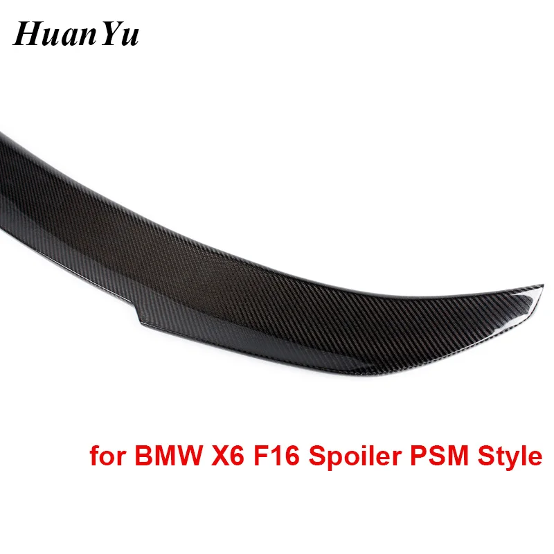 F16 PSM стиль Ducktail багажник спойлер для BMW X6 серии углеродное волокно губы утиные