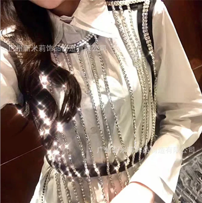 10 ярдов/рулон прозрачной кристаллической цепи украшенные бриллиантами SS6-SS28(2 мм-6