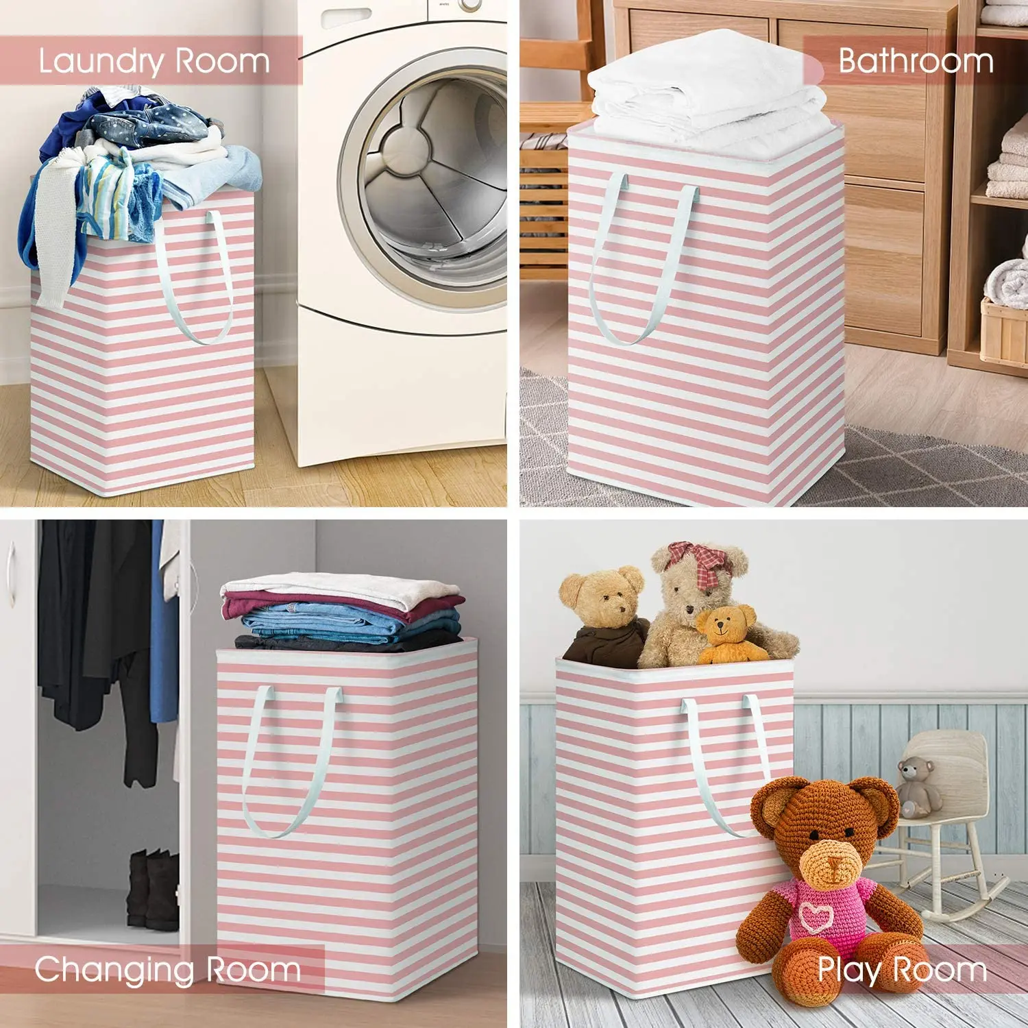 75l laundry basket large clothes storage basket with extended handle for storage basket toys in bedroom foldable hamper free global shipping