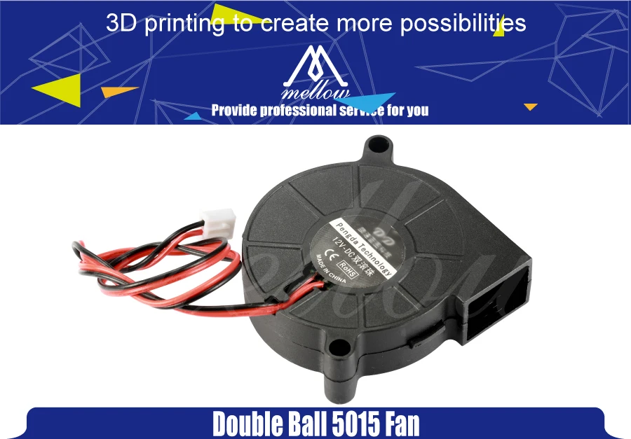 3D вентилятор для принтера вентилятор 5015 12V 0.28A/24V 0.1A двойной подшипник вентилятор центробежный DC охлаждающий турбо вентилятор 5015S для i3 CR-10/10 S/Ender3