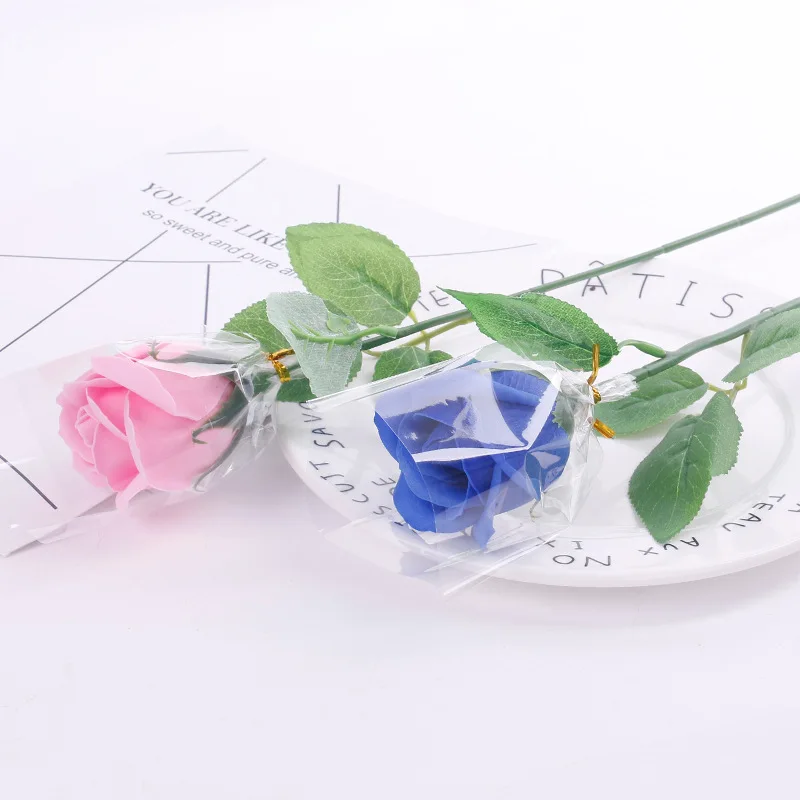 Цветочная Роза для мыла искусственный цветок букет разноцветных роз свадебное