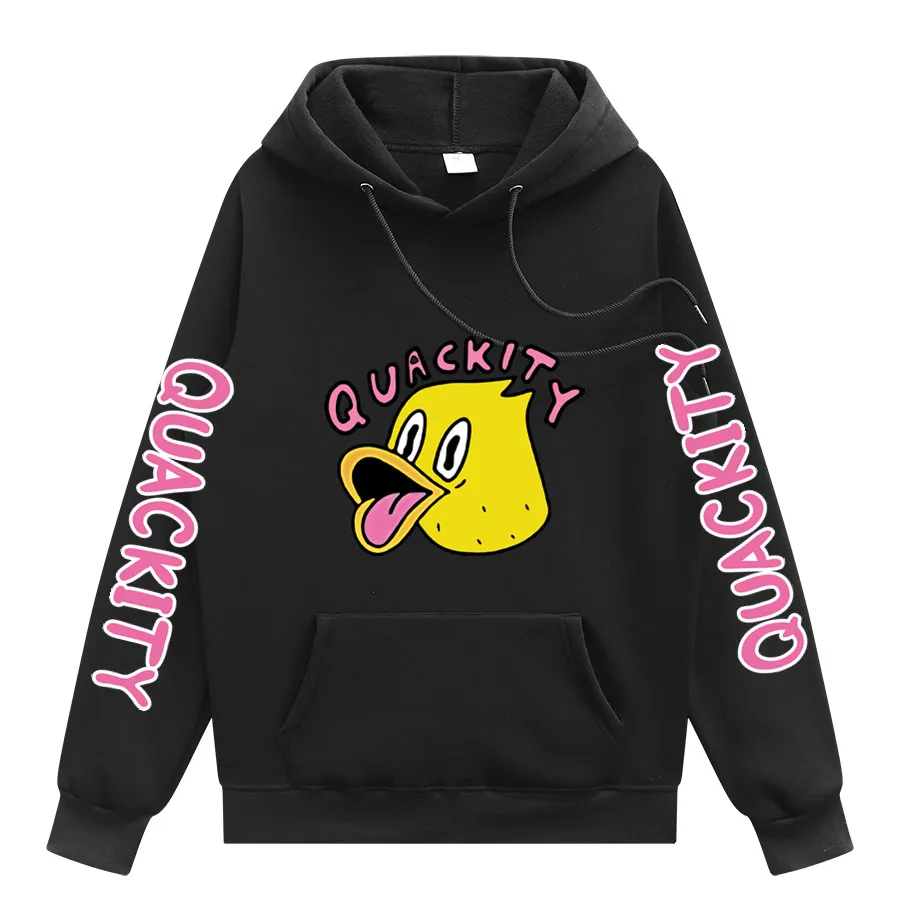 

Quackity Kawaii Sprin and Autume Graphic hoody Cartoon Print Casual Harajuku Streetwear Unisex Oversides Hoodies tops