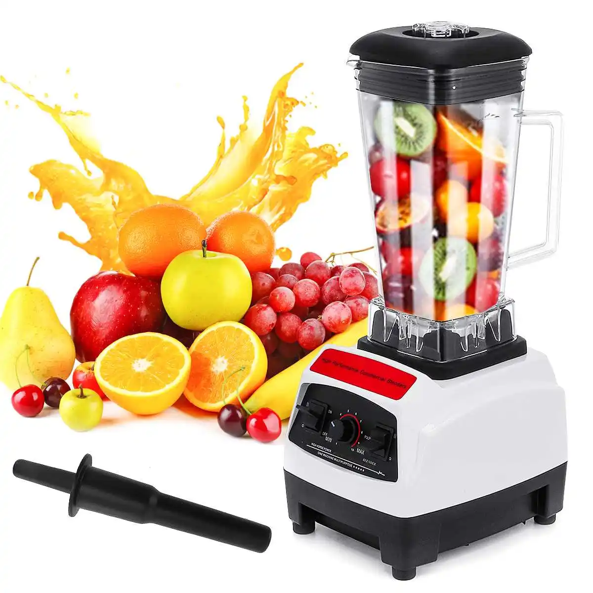 

Профессиональный программируемый блендер, миксер, соковыжималка, Кухонный комбайн, дробилка для льда и смузи с умным таймером, не содержит ...