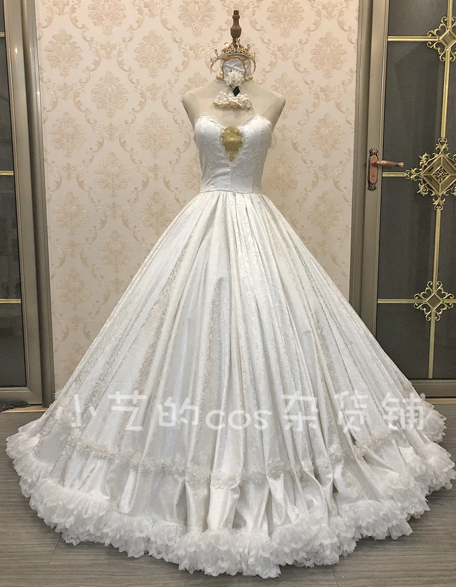 

[Customized] Anime! Re:Life In A Different World From Zero Emilia Elegant Dress Uniform Cosplay Costume Party Role Play Suit