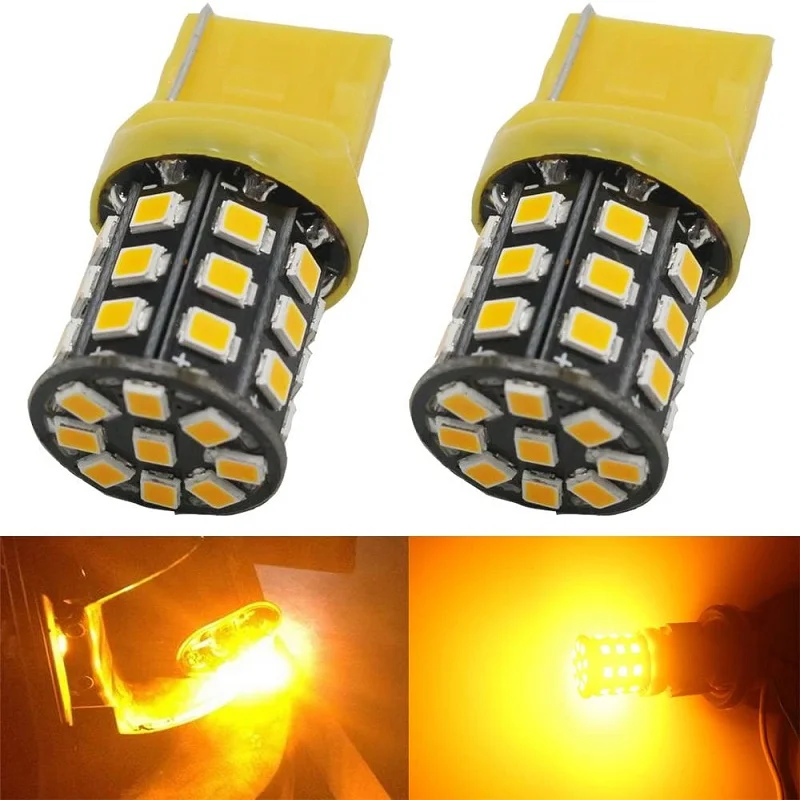50 шт. T20 W21/5 Вт 7443 двойная струна 33 SMD 2835 светодиодсветодиодный автомобильная