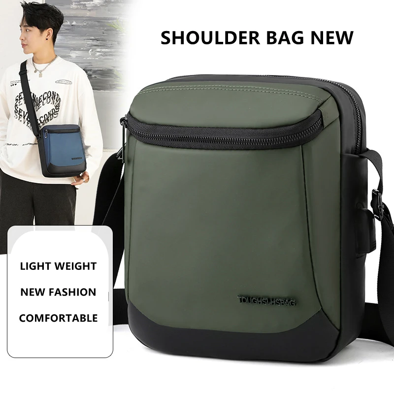 Brand Great Multilayer Shoulder Bags Totes Men Messenger Water Resistant Bags Zipper Pockets Crossbody Bags 2021 Light